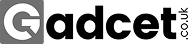 Gadcet UK logo in black text with stylized G letter