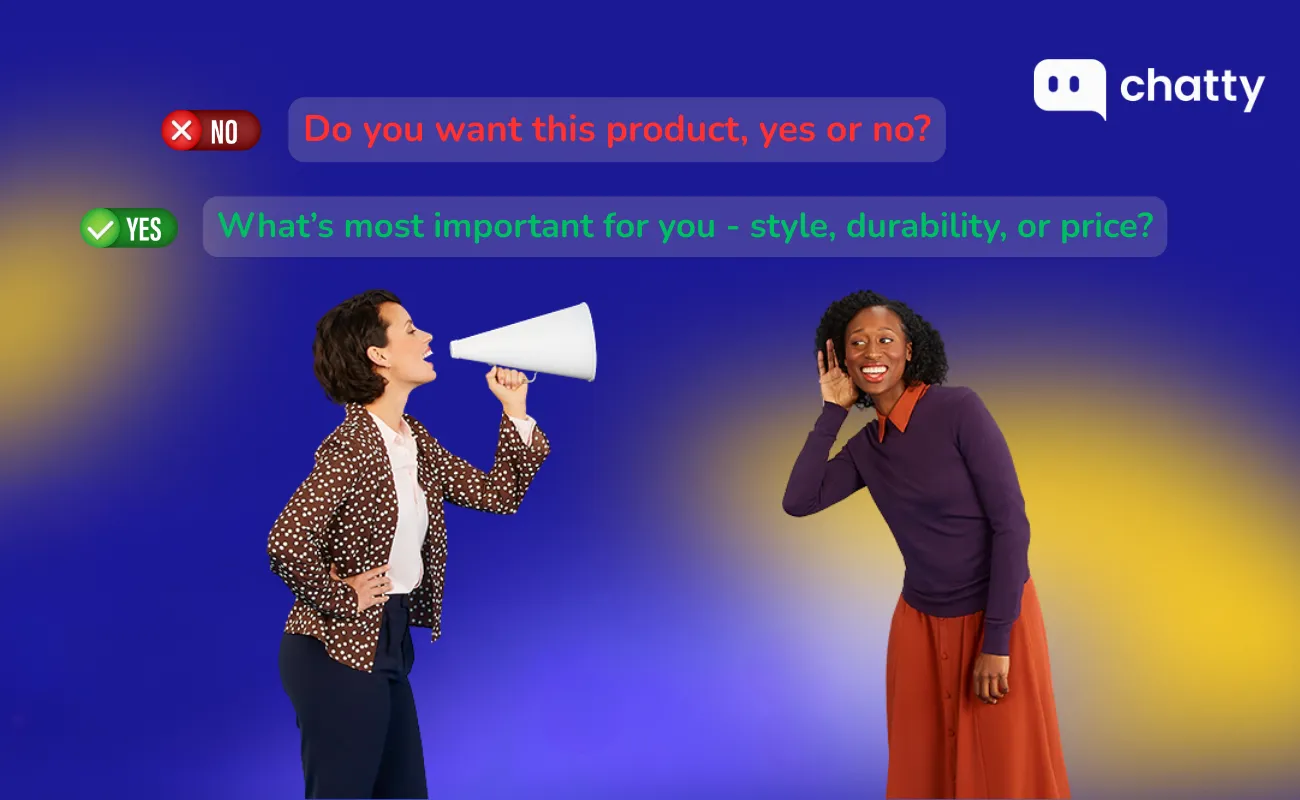 ask guiding questions customer communication