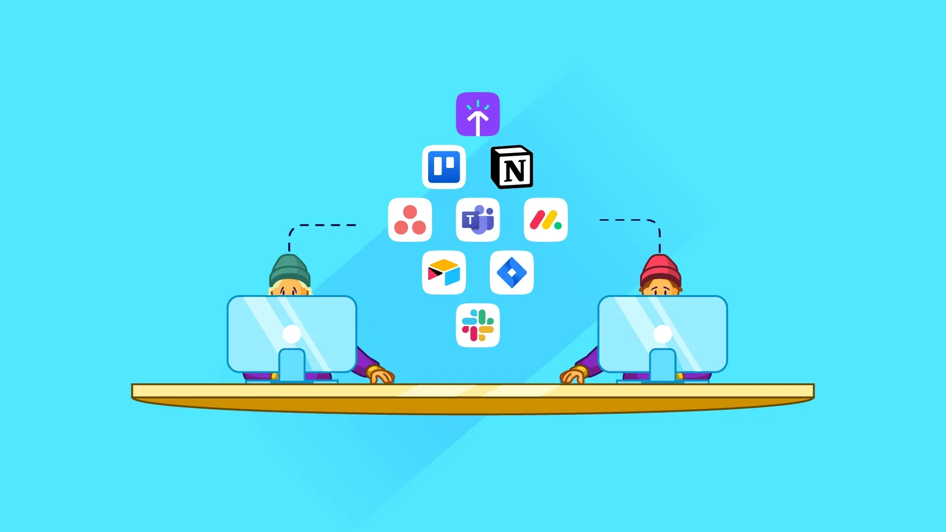 collaboration tools slack trello notion ms teams