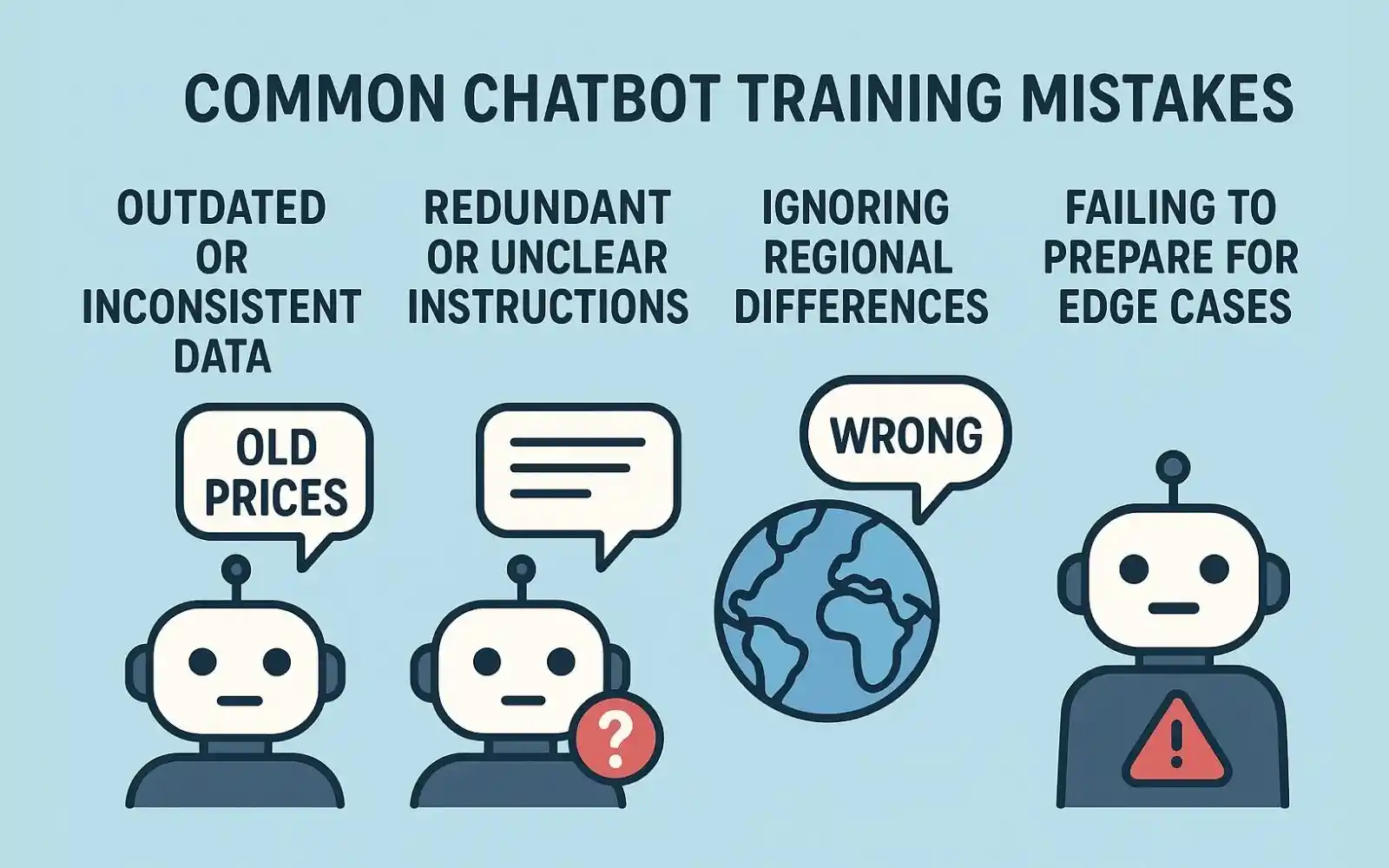common chatbot training mistakes