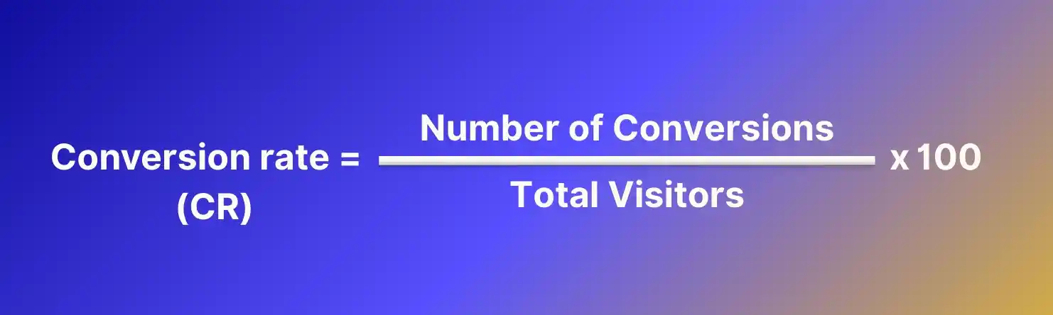 conversion rate formula calculation