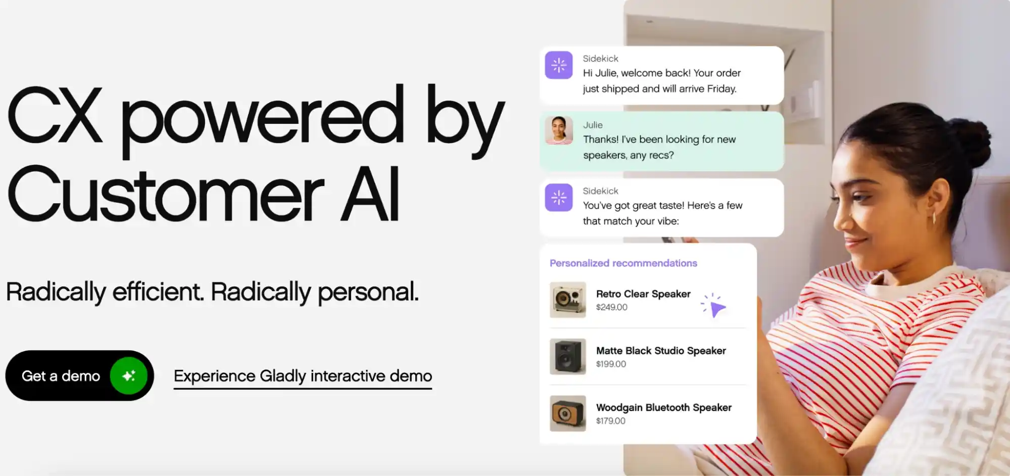 customer ai recommendations personalized shopping experience gadly