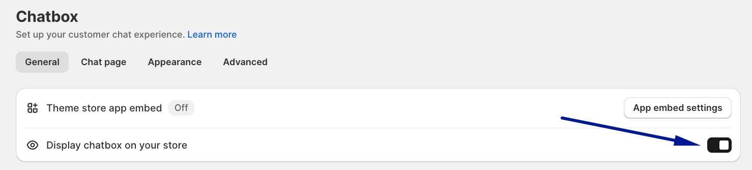 enable chatbox display toggle
