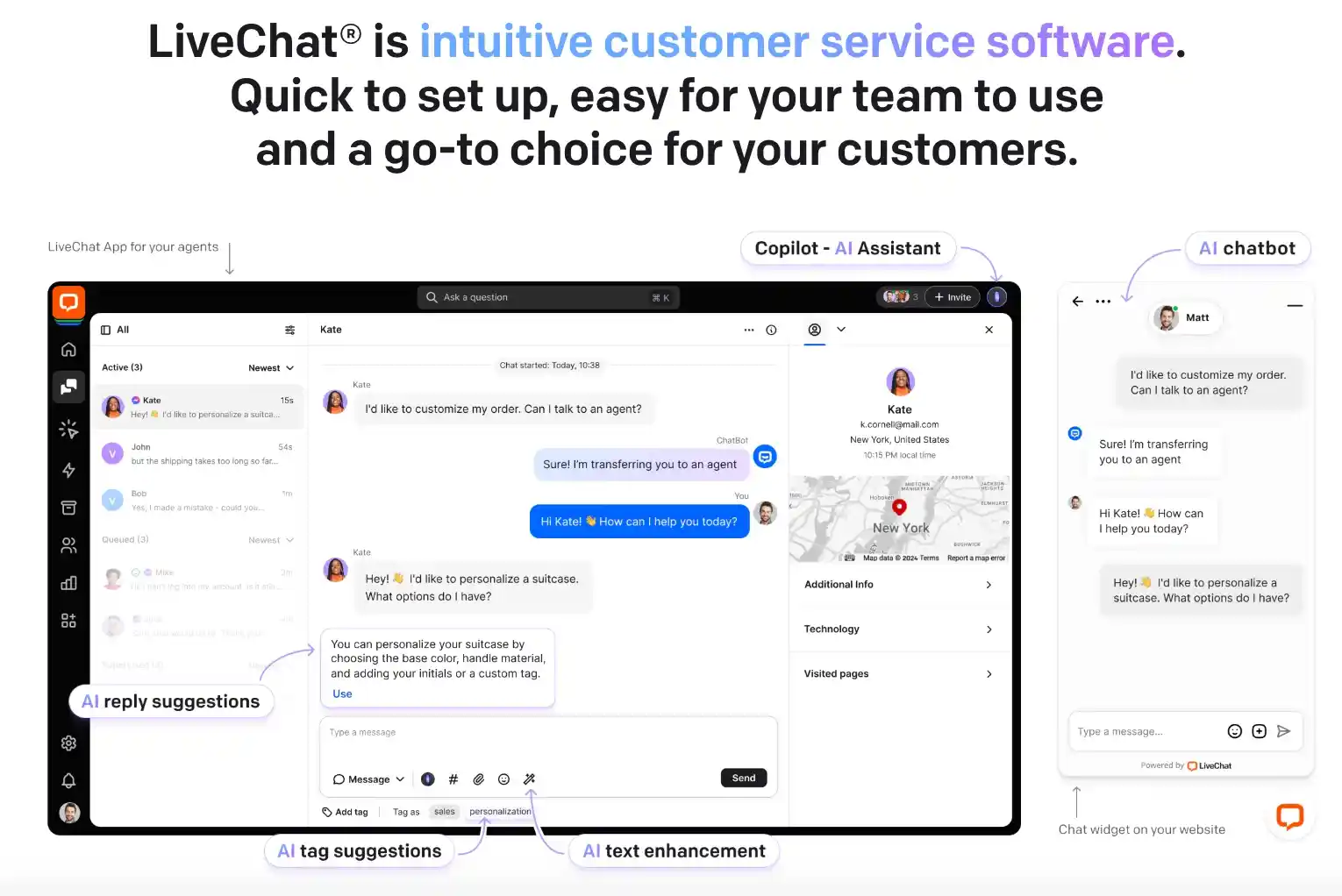 livechat ai copilot enhances customer service