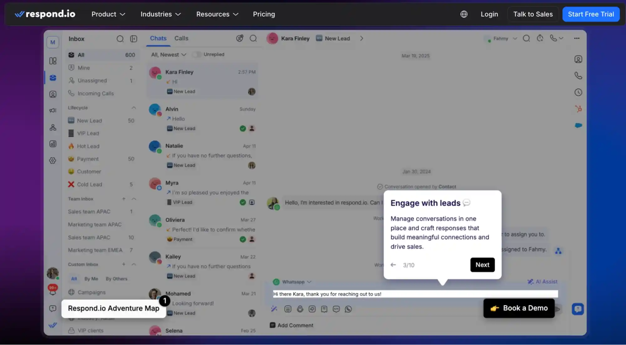 respondio omnichannel messaging inbox