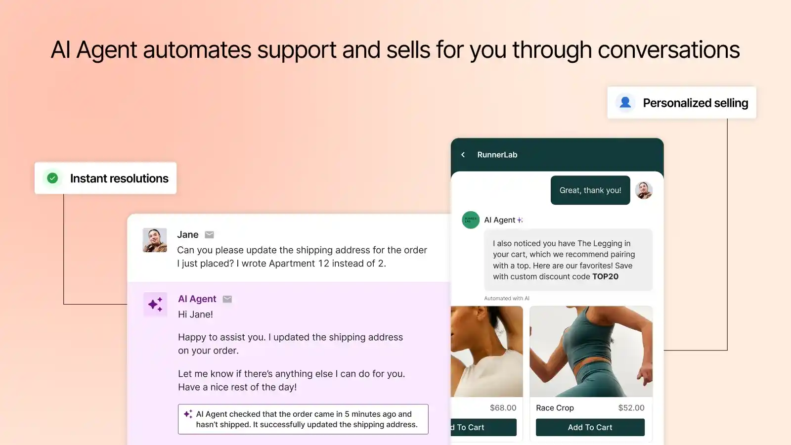 shopify ai agent resolves issues and recommends products instantly