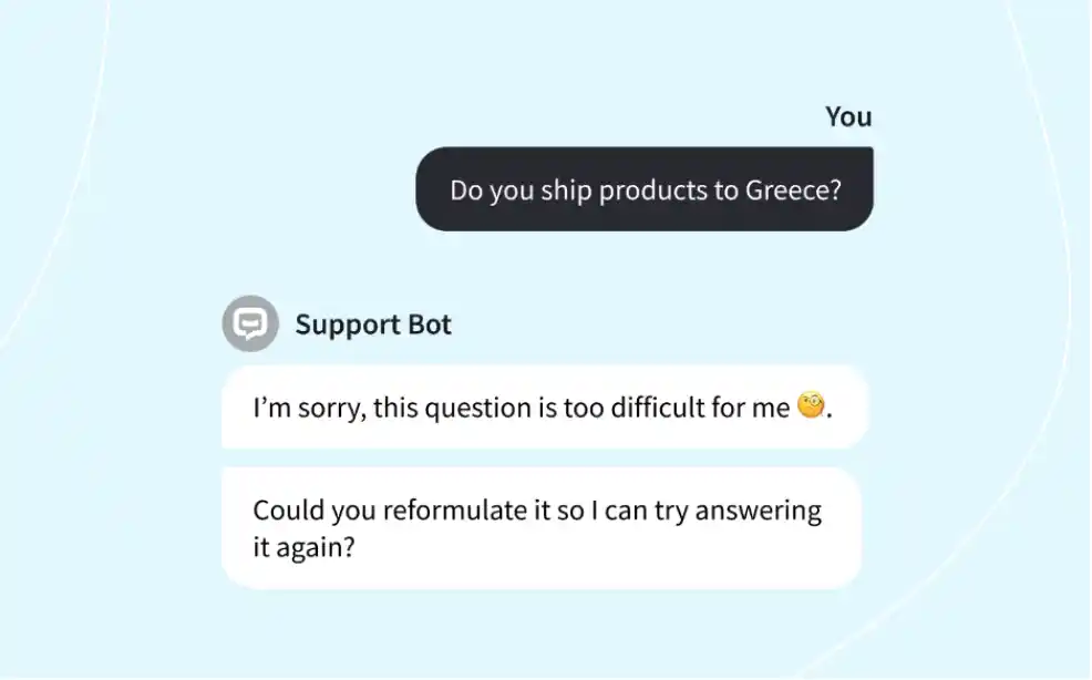 unable to answer
