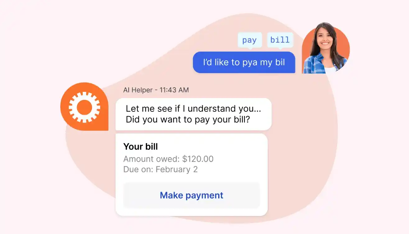 ai helper confirms intent and initiates payment