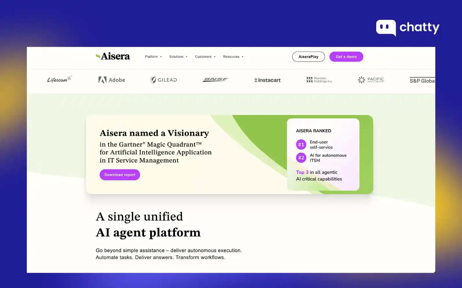 aisera platform