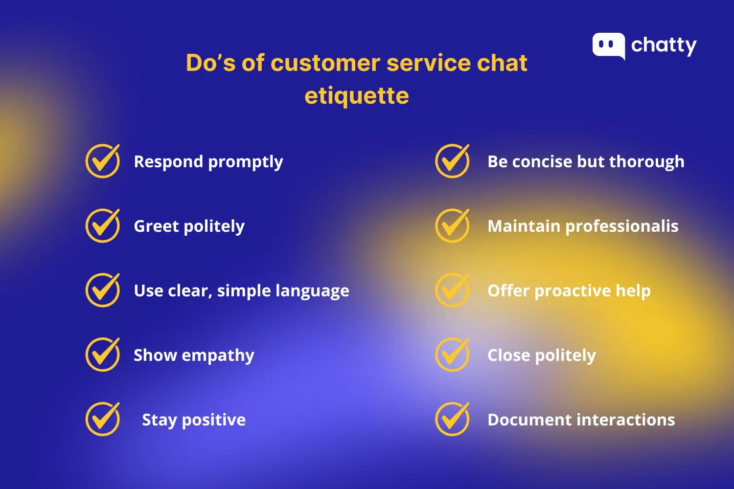 dos of customer service chat etiquett