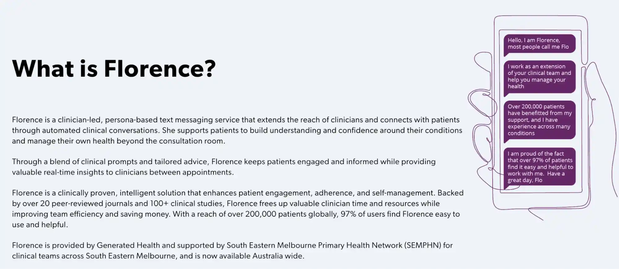 healthcare chatbot florence medication adherence reminders