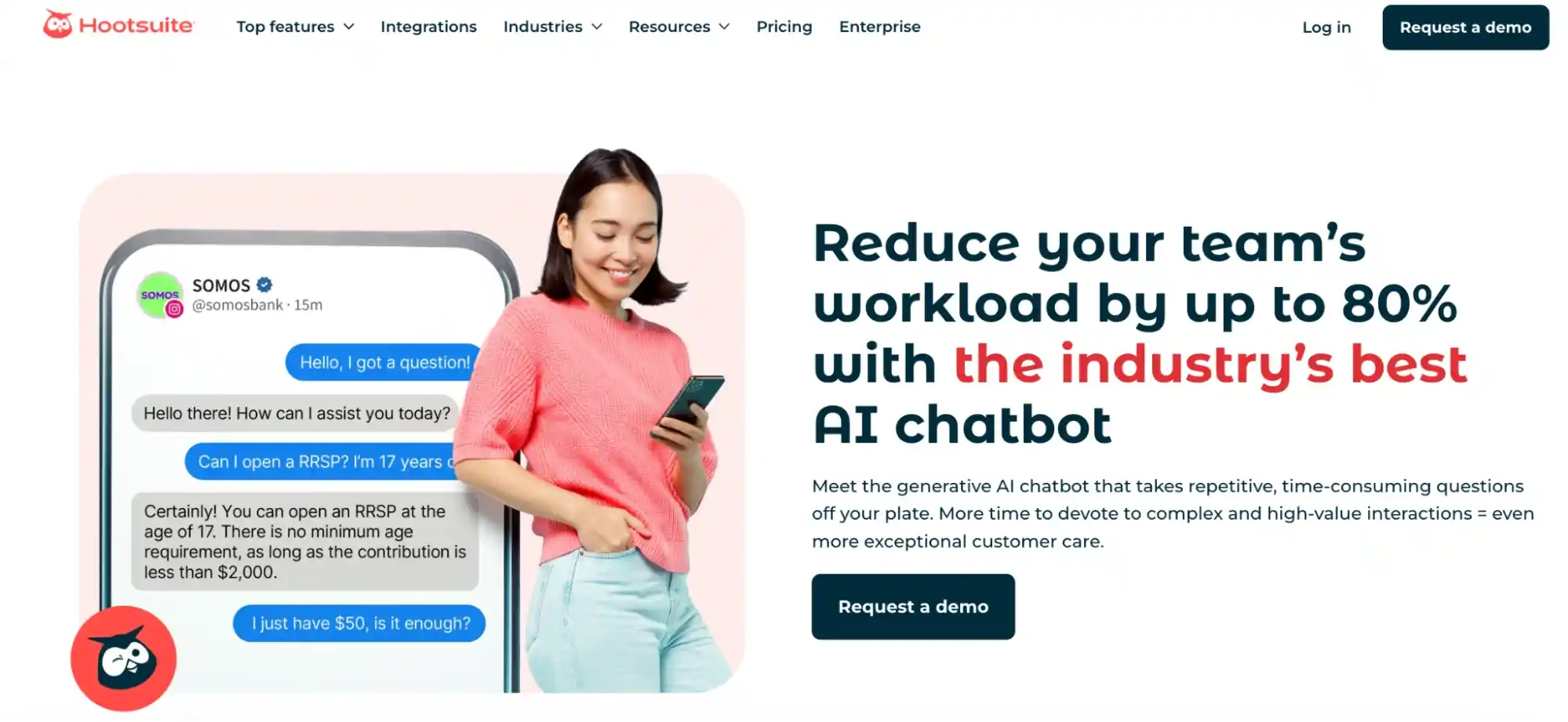 hootsuite heyday ai chatbot for social commerce