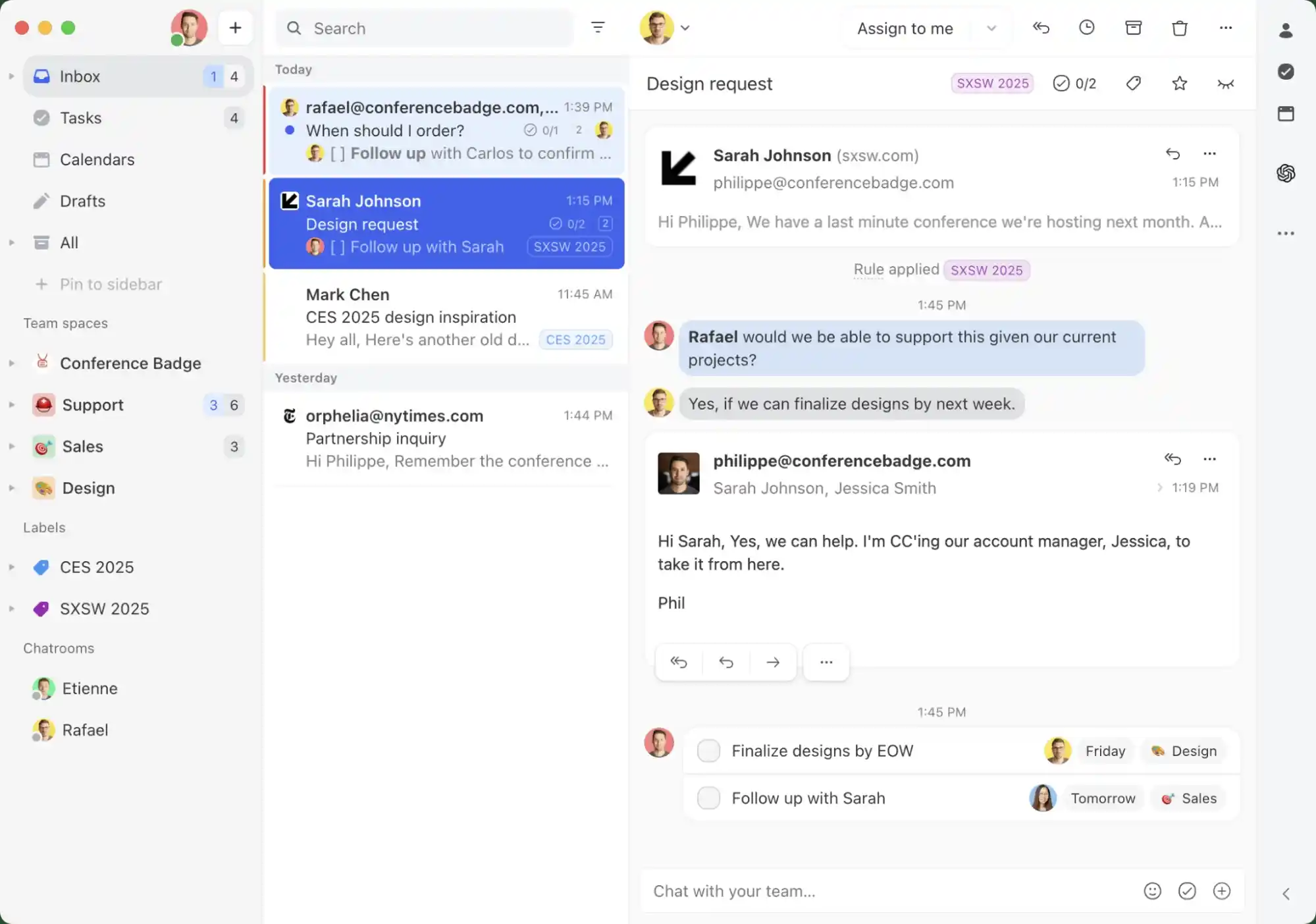 missive unified inbox collaboration interface