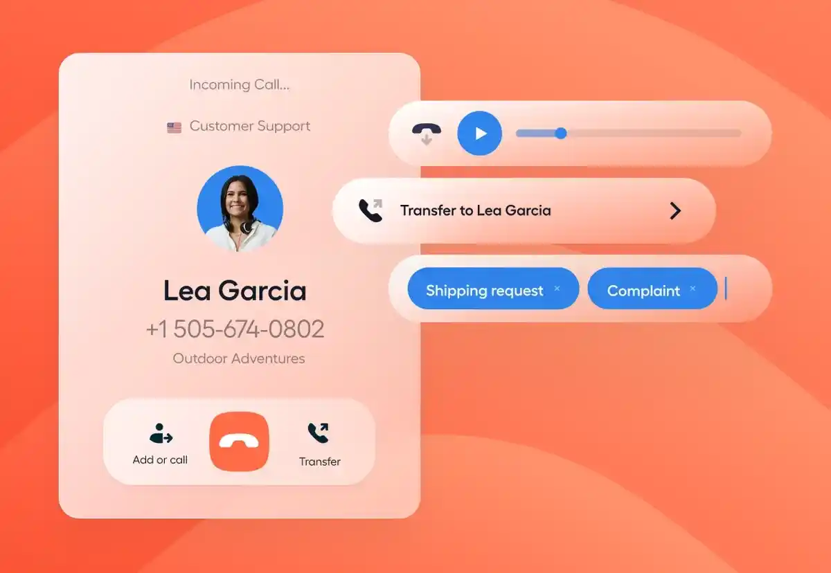 omnichannel voice support with tagged call routing