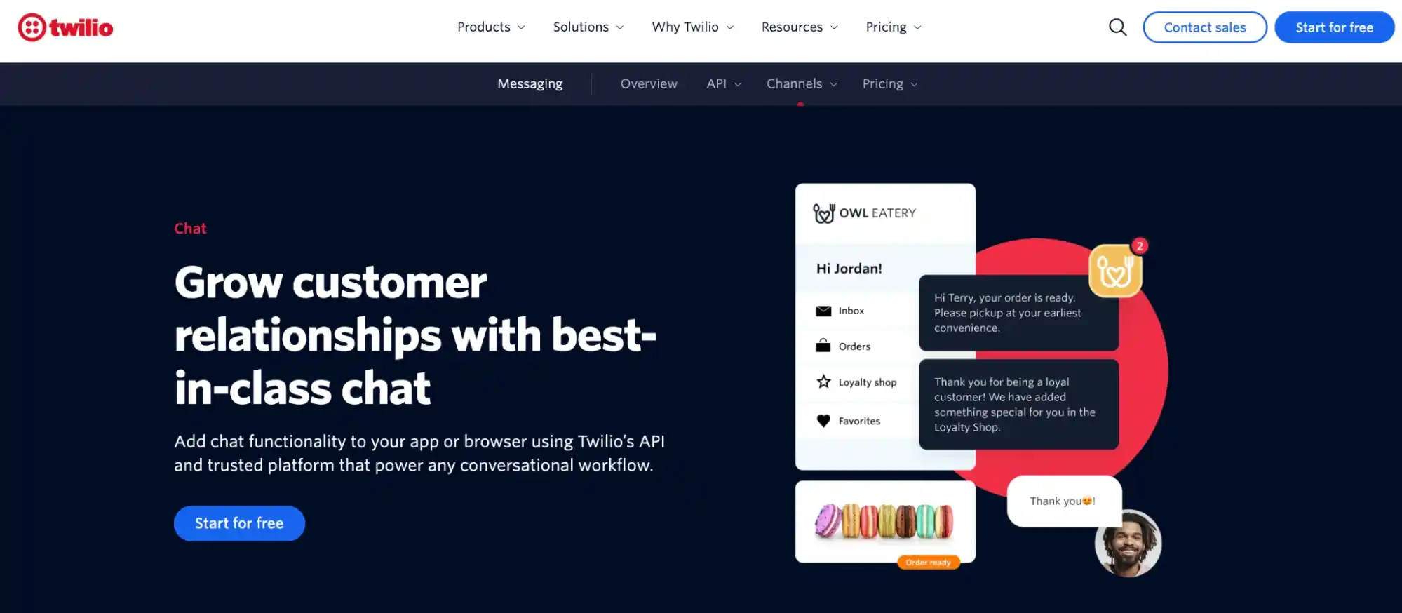 twilio chat api customer engagement dashboard