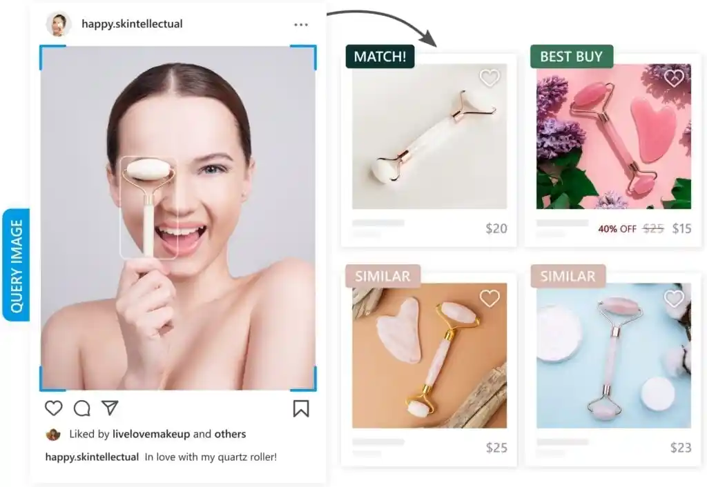 visual search finds matching products from user photos