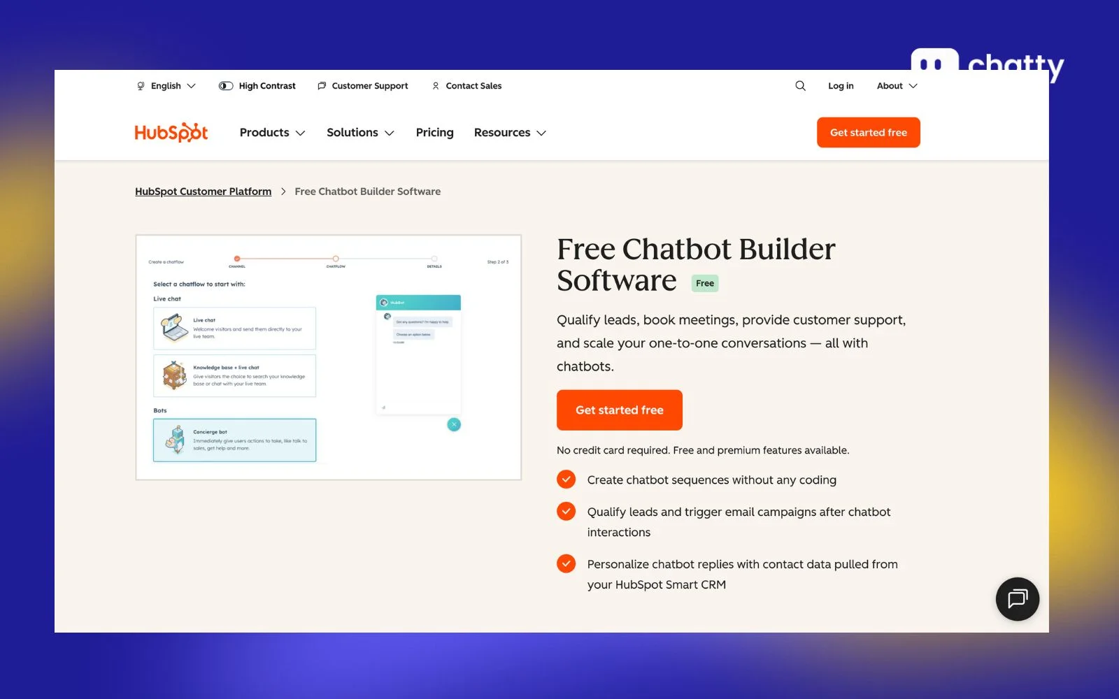 hubspot chatbot