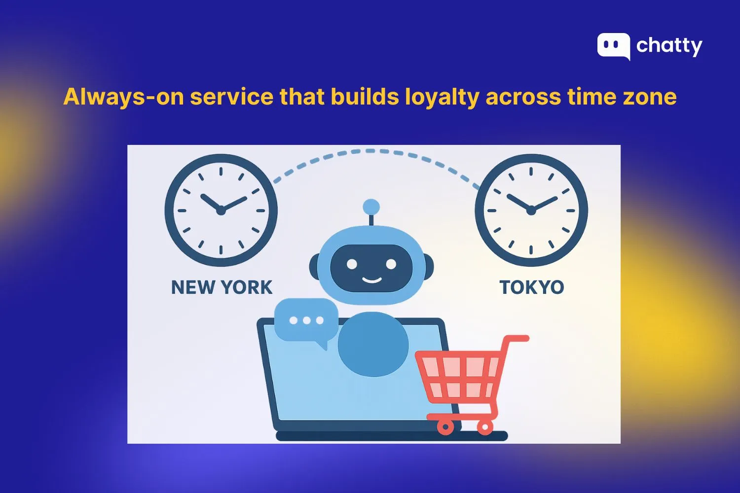 Always on service that builds loyalty across time zone
