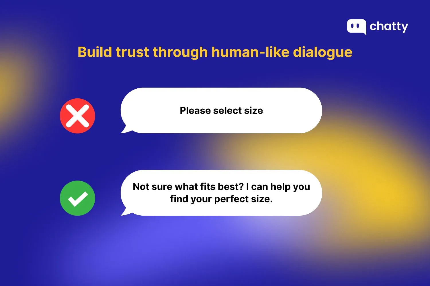 Human-like dialogue builds trust