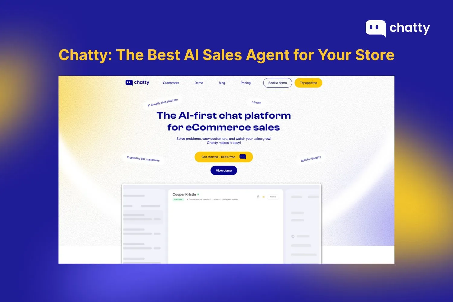 chatty the best ai sales agent for your store