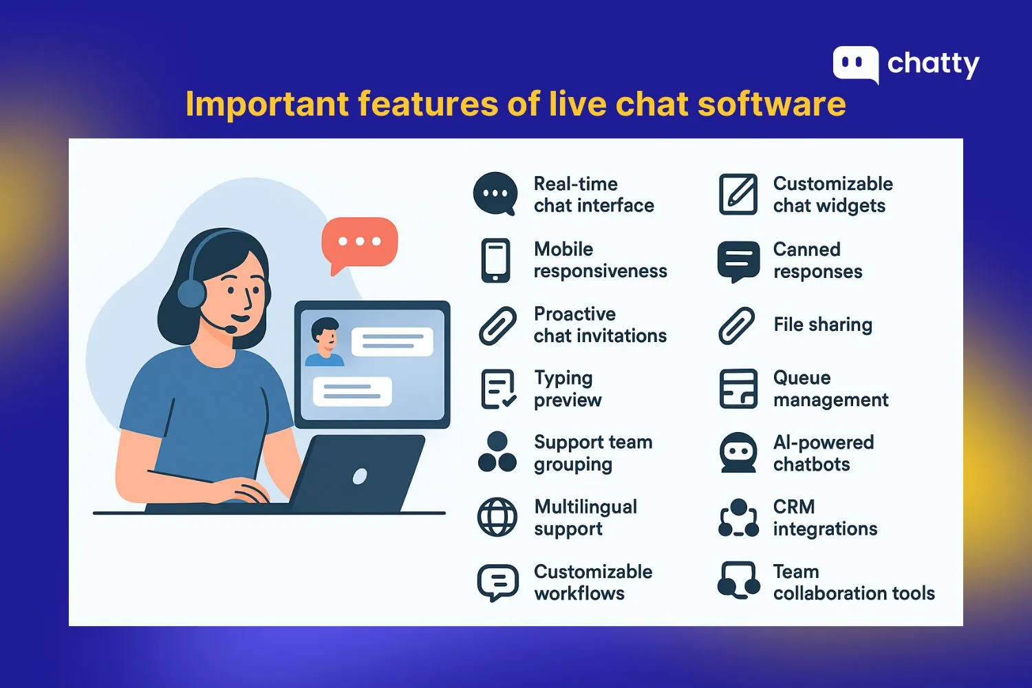 important features of live chat software