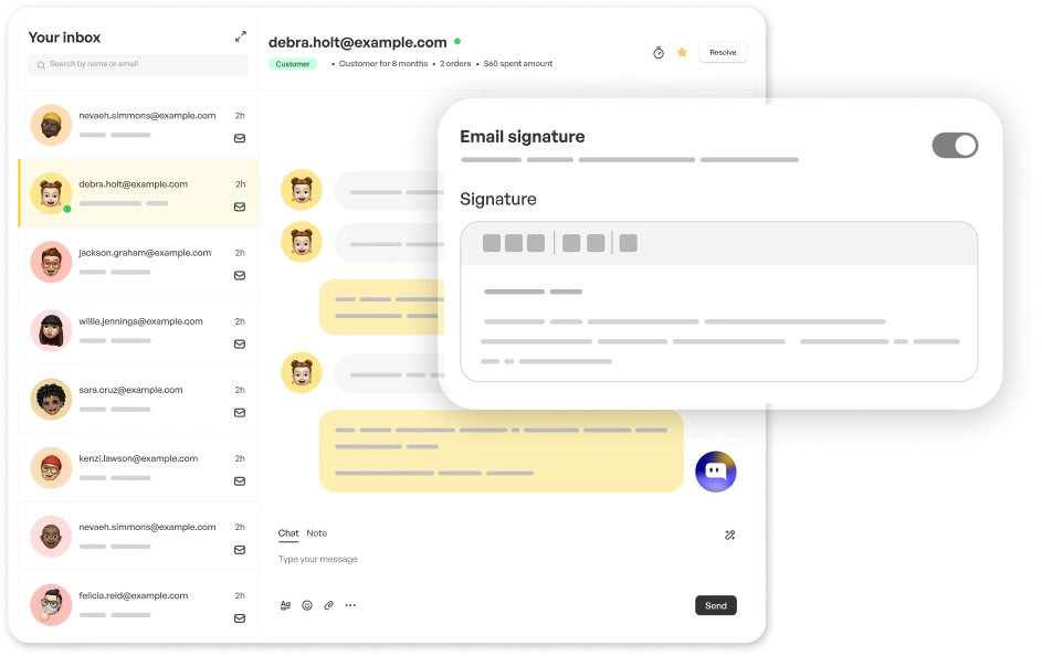 Meet customers in their email inbox