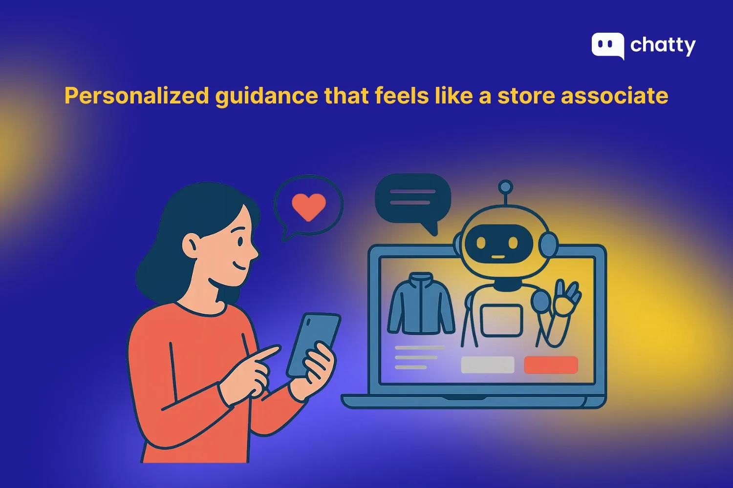 Personalized guidance that feels like a store associate