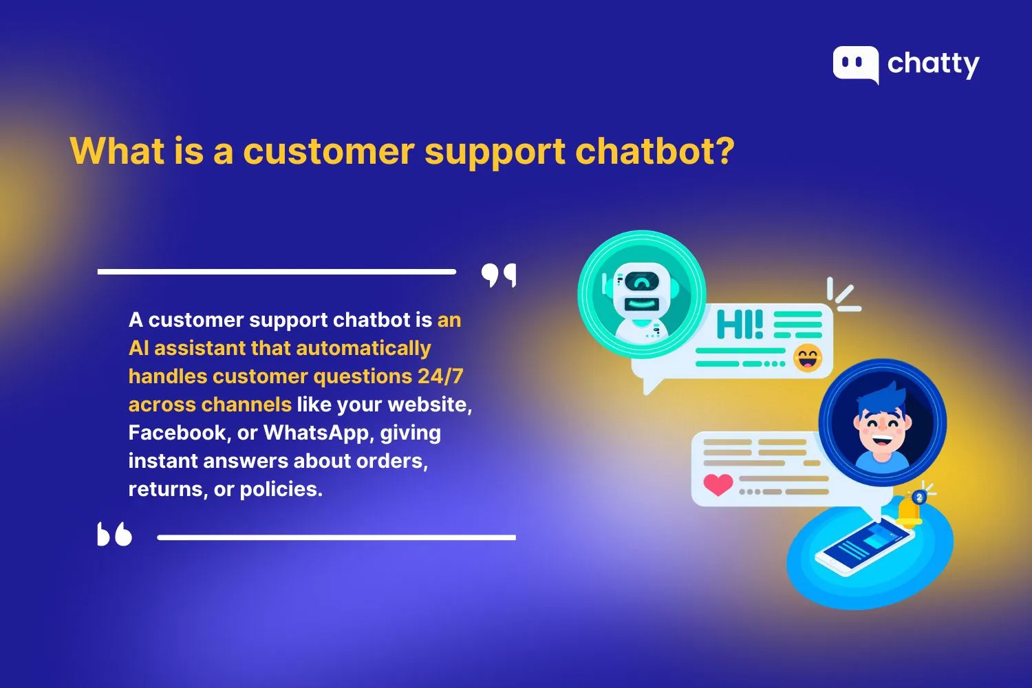 What is a customer support chatbot