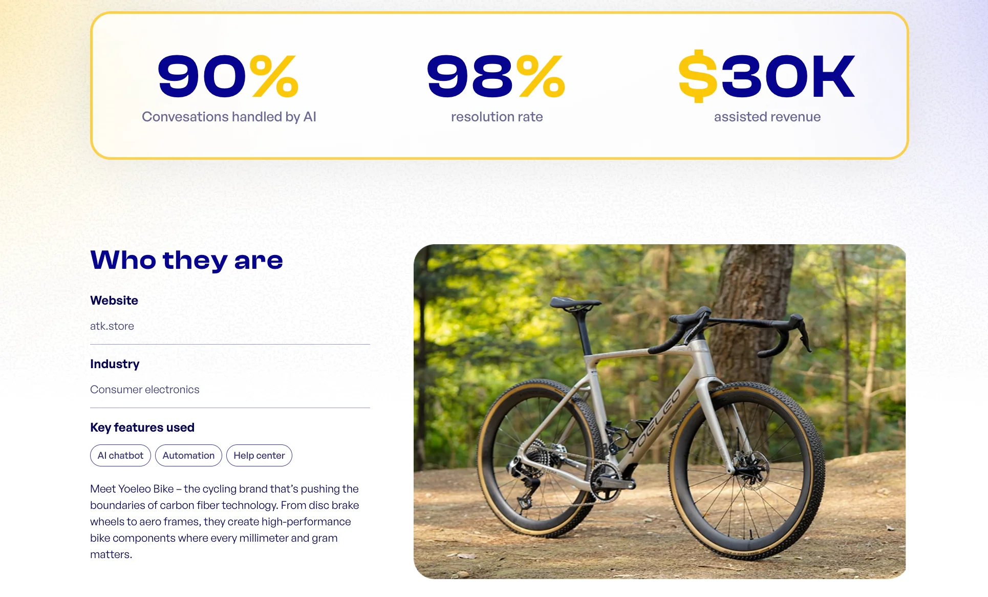 chatty yoeleo bike case study stats