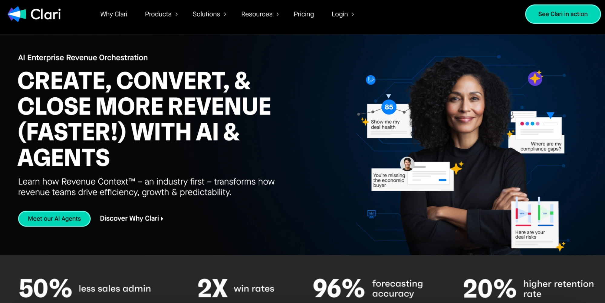 clari ai b2b sales forecasting and pipeline insights