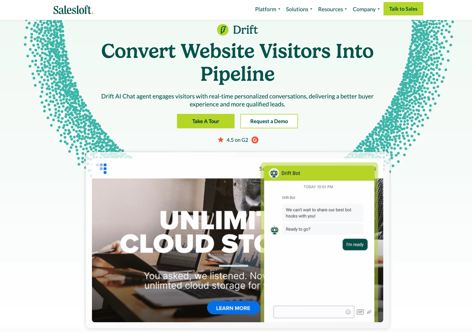Drift B2B conversational marketing and sales