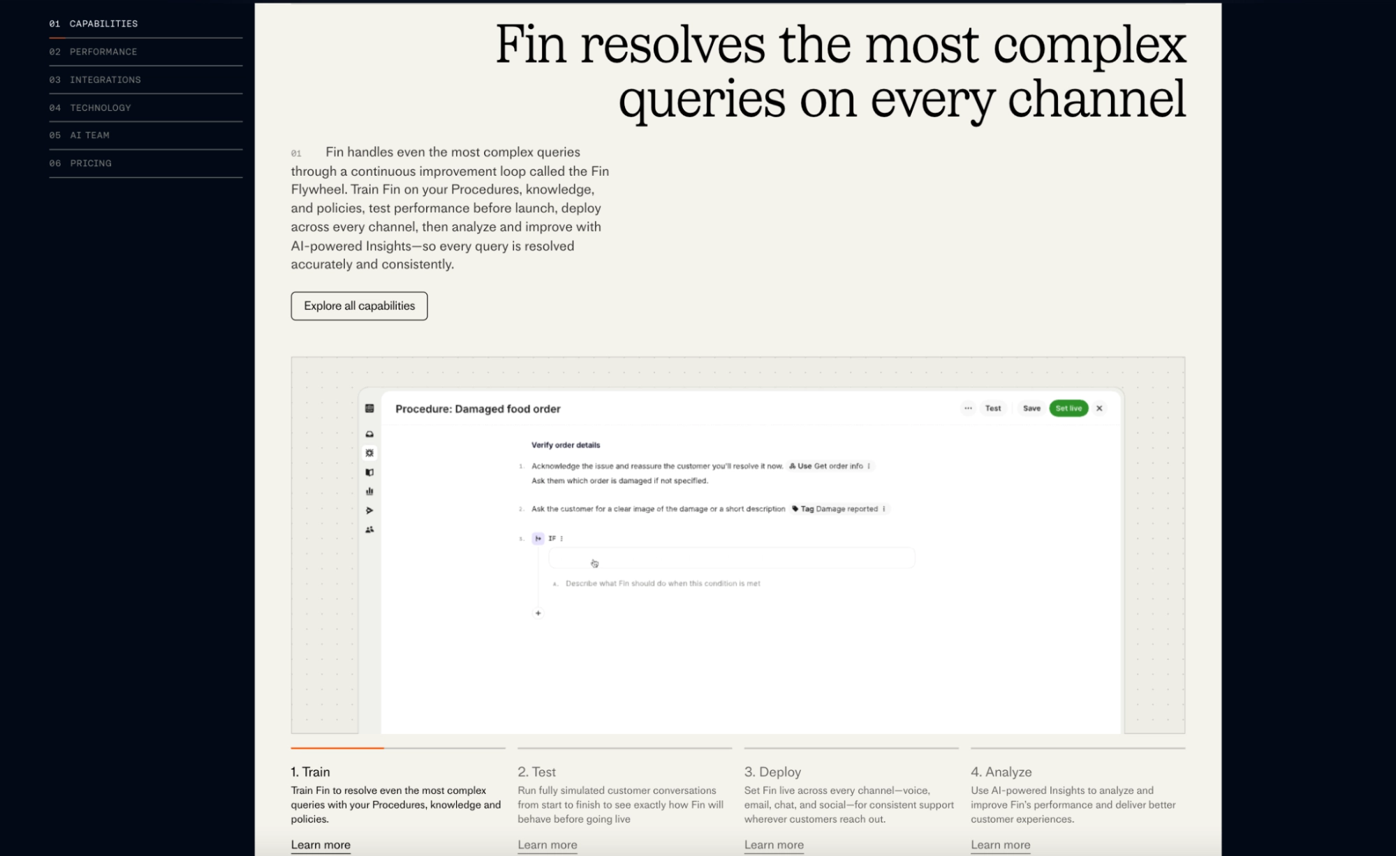 fin ai resolves complex support queries