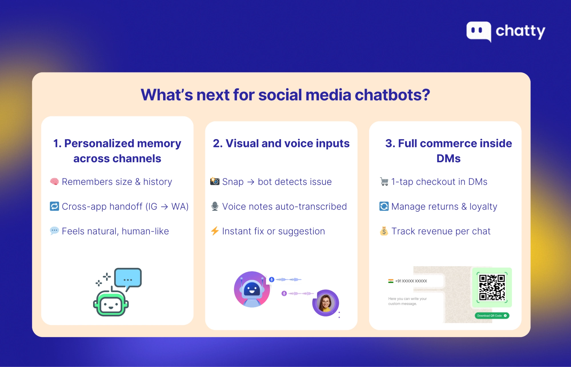 Future trends for social media chatbots