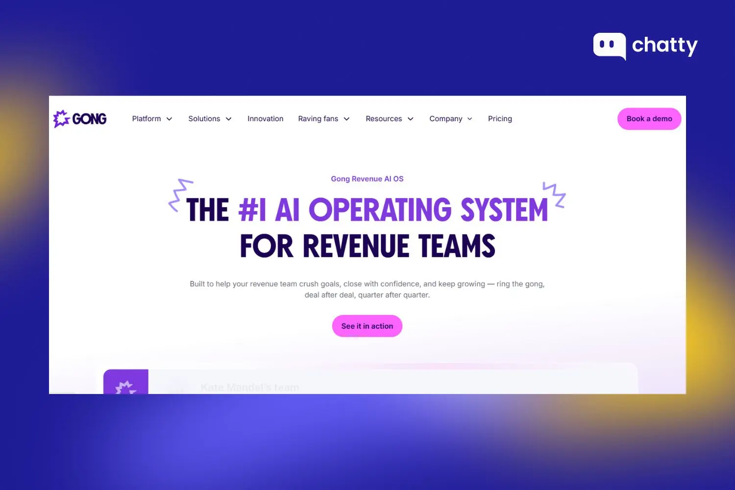 Gong.io platform overview