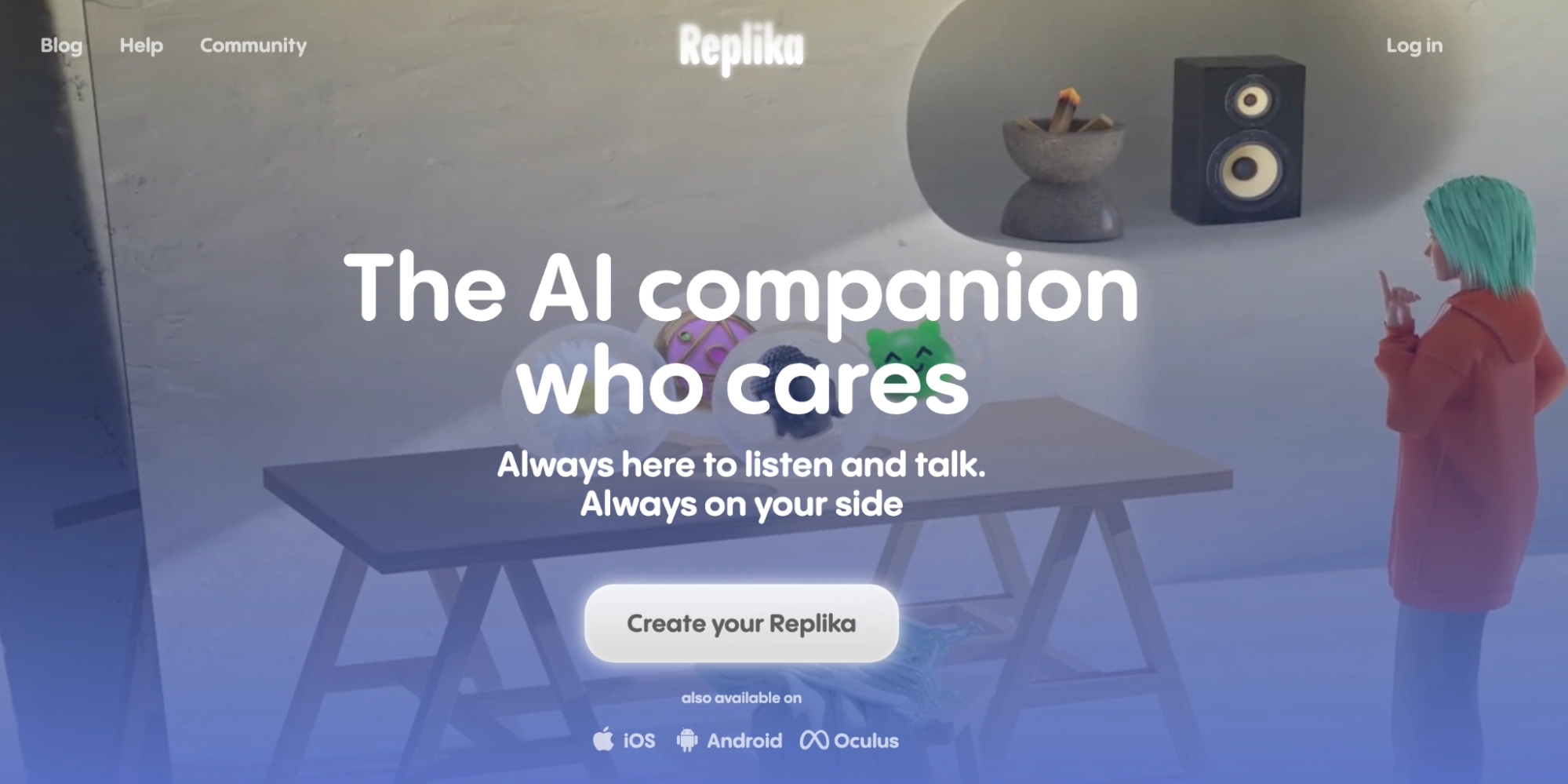 Replika AI companionship and user modeling