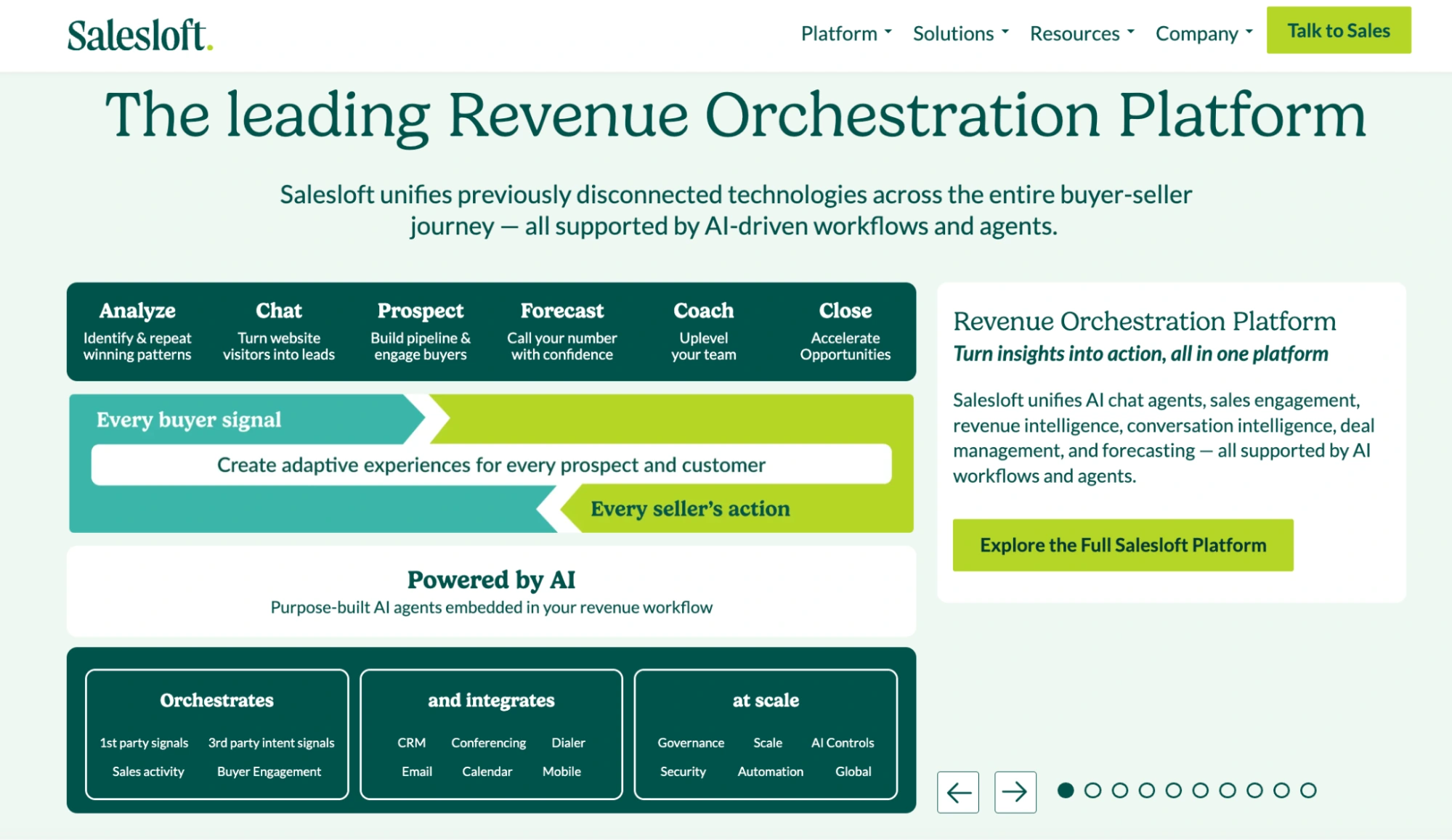 salesloft ai sales engagement and revenue orchestration