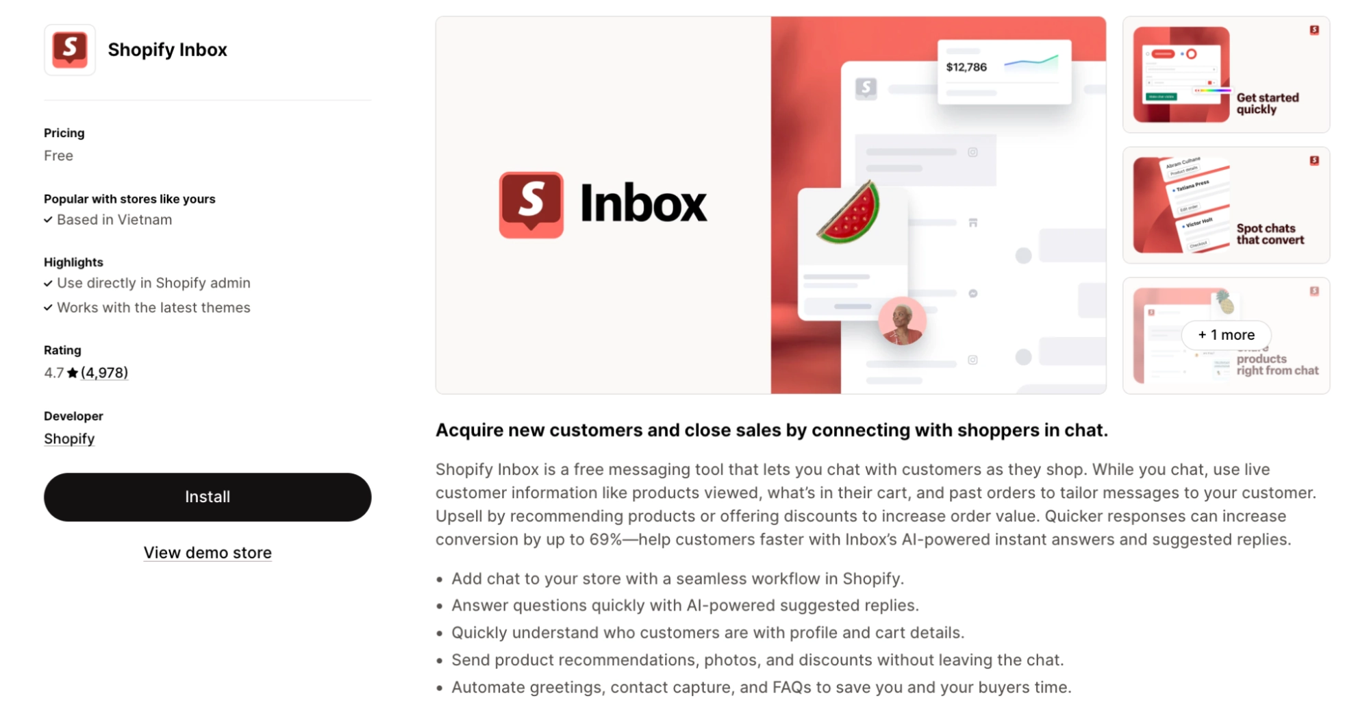 shopify inbox