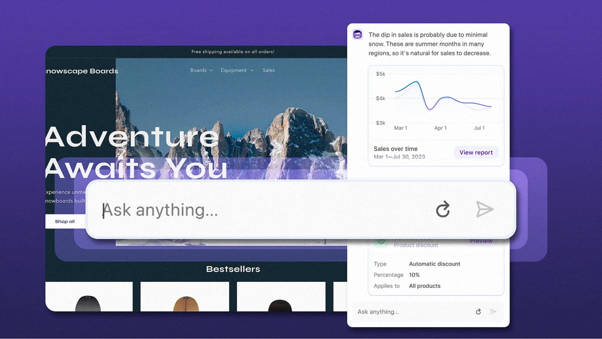 shopify sidekick ai insights and store assistance