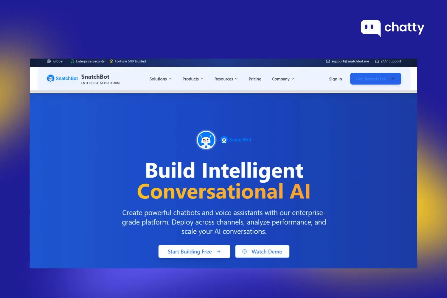 snatchbot chatbot