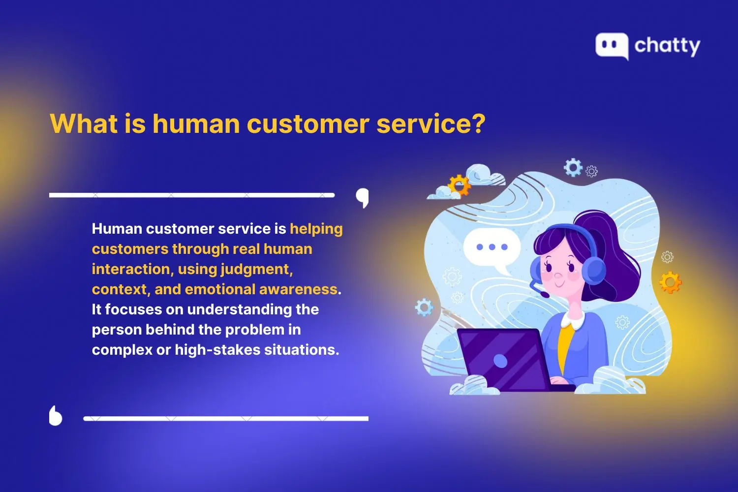 definition of human customer service