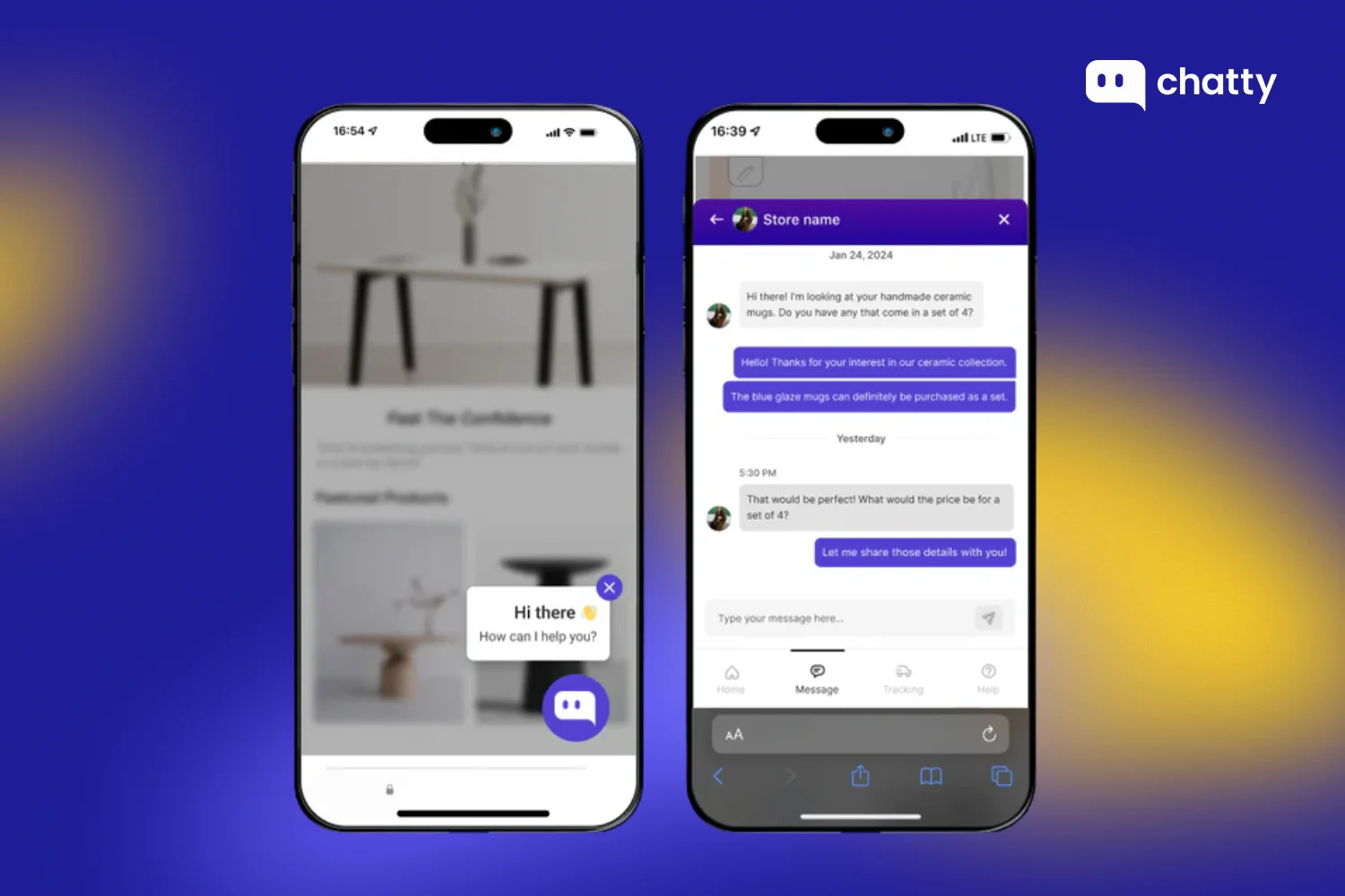 Chatty helps personalize customer journeys at scale using AI, improving customer experience, predicting issues early, boosting productivity, and enabling data driven decisions.