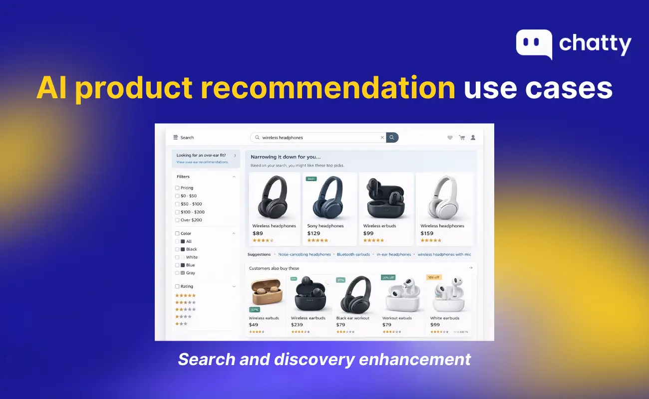 Search and discovery product recommendations