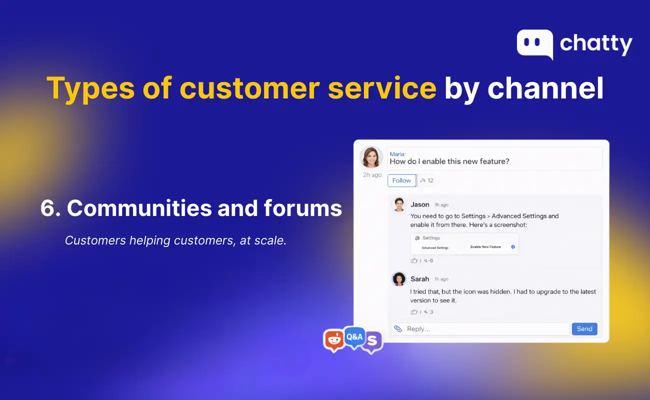 Communities and forums support