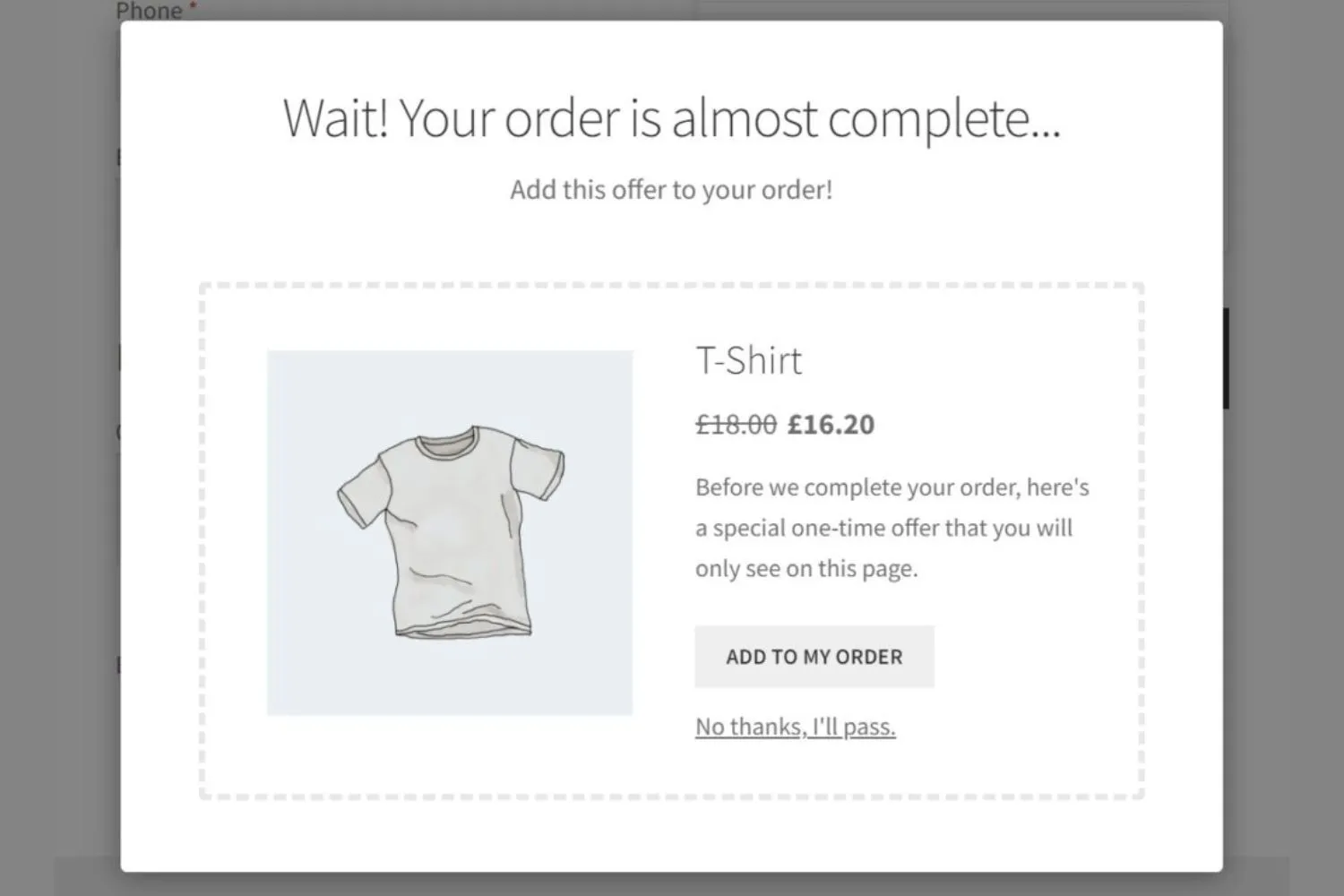 Checkout and post-purchase upsells type