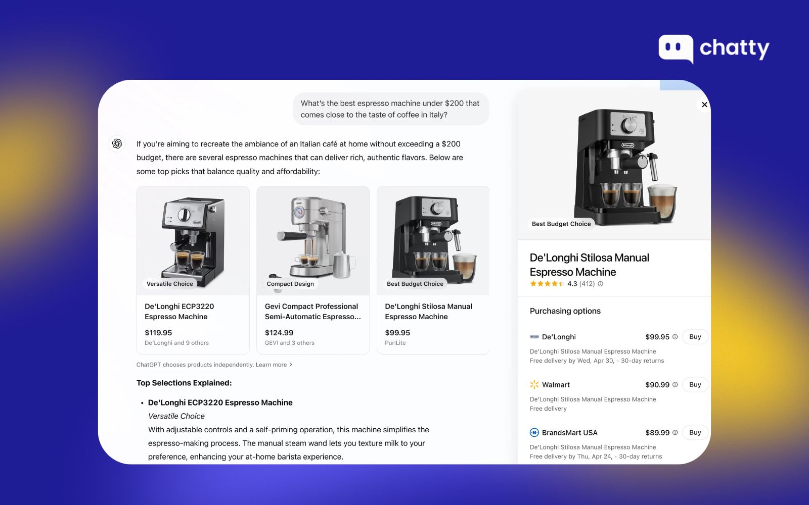 Product information for customers find faster