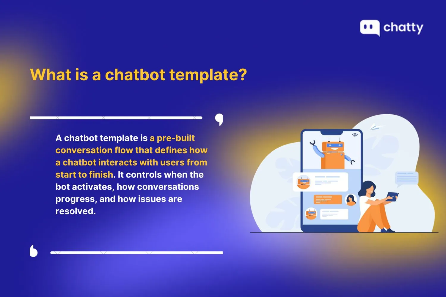 what is a chatbot template