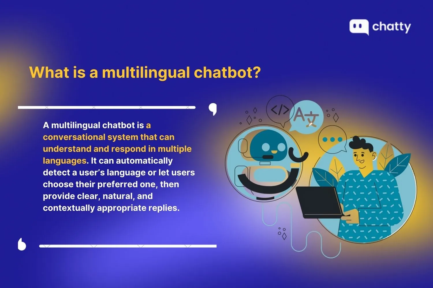 what is a multilingual chatbot