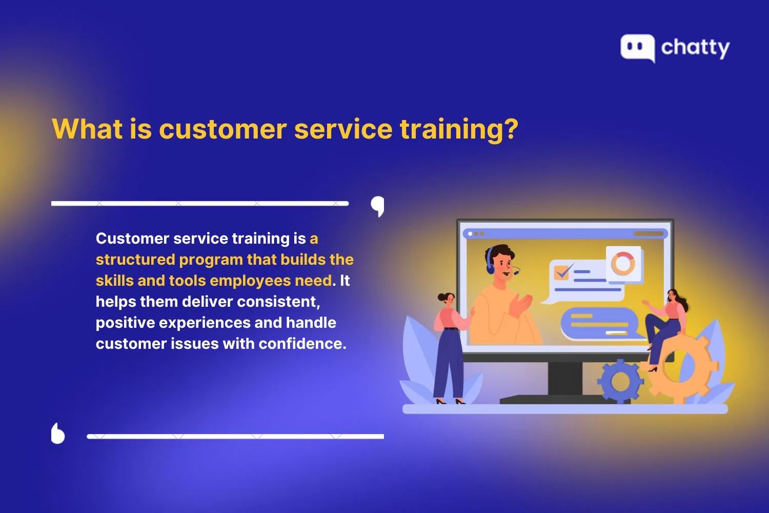 What is customer service training