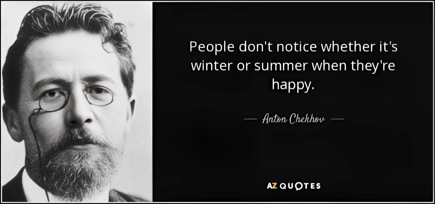An Anton Chekhov quote used to bring humor and emotional relief in stressful customer service work