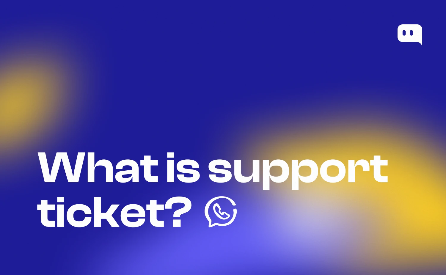 What is support ticket blog thumbnail